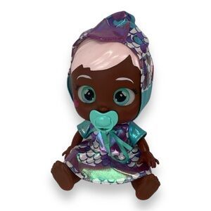 Cry Babies Stars Ayla 12" Baby Doll with Light Up Eyes MagicTears Purple Outfit